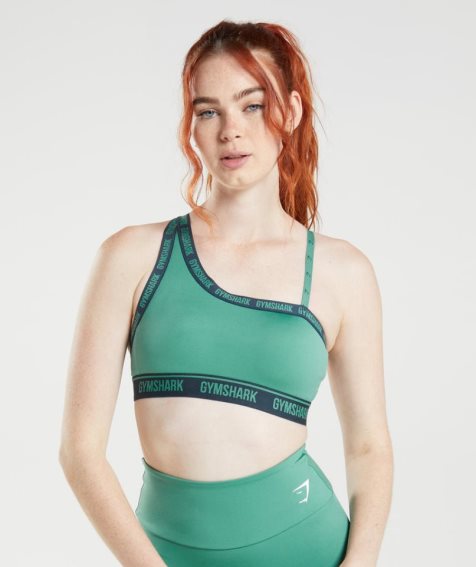 Women's Gymshark Strike Sports Bra Green | NZ 1NJWMT